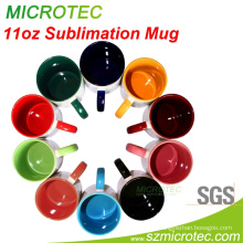 11oz Inner & Handle Color Sublimation Mug, Grade a, SGS&FDA Approved (MT-B002H)